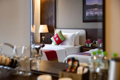 Deluxe Tweepersoonskamer met 2 Aparte Bedden — The View Sapa Hotel